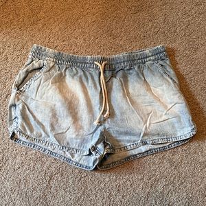 Aerie Denim Draw String Shorts